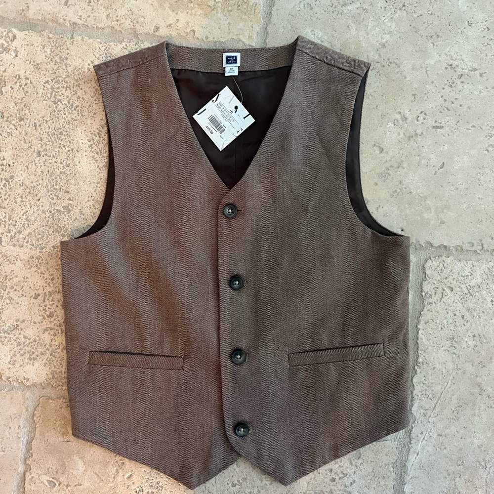 NWT Janie & Jack Boys Vest Size 10 Holiday Photos Christmas